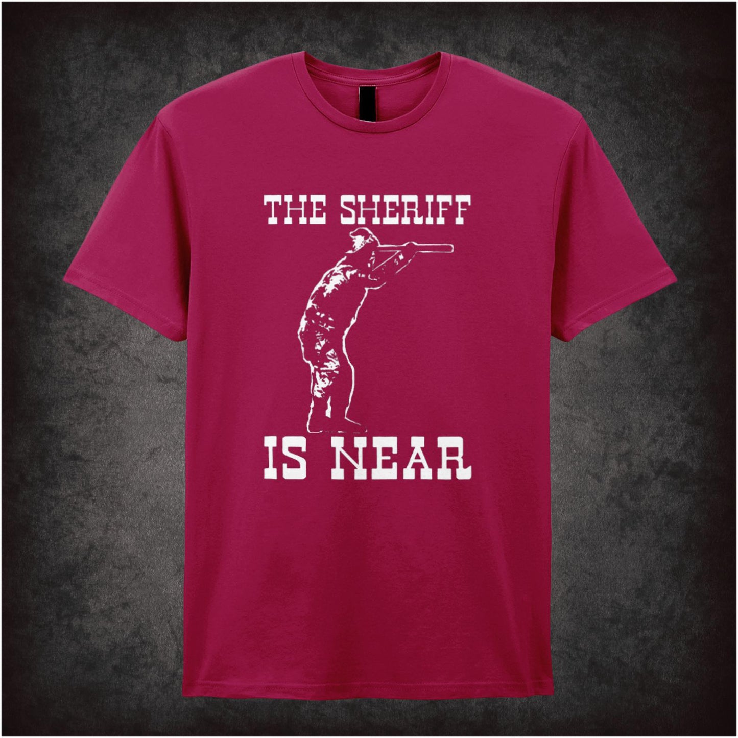 The Sheriff Is Near – Softstyle Unisex Graphic T-Shirt
