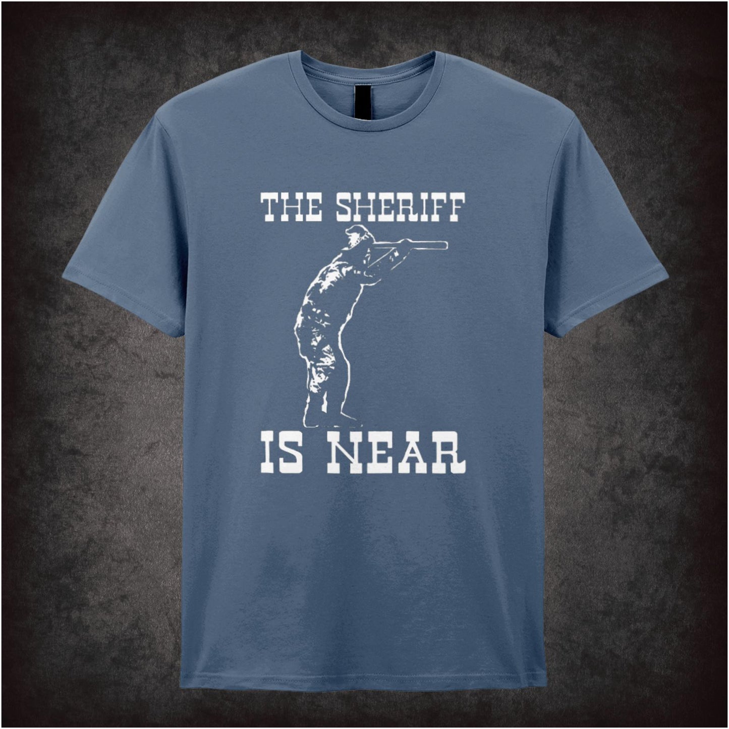 The Sheriff Is Near – Softstyle Unisex Graphic T-Shirt