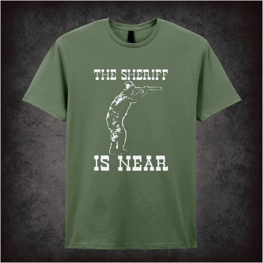 The Sheriff Is Near – Softstyle Unisex Graphic T-Shirt
