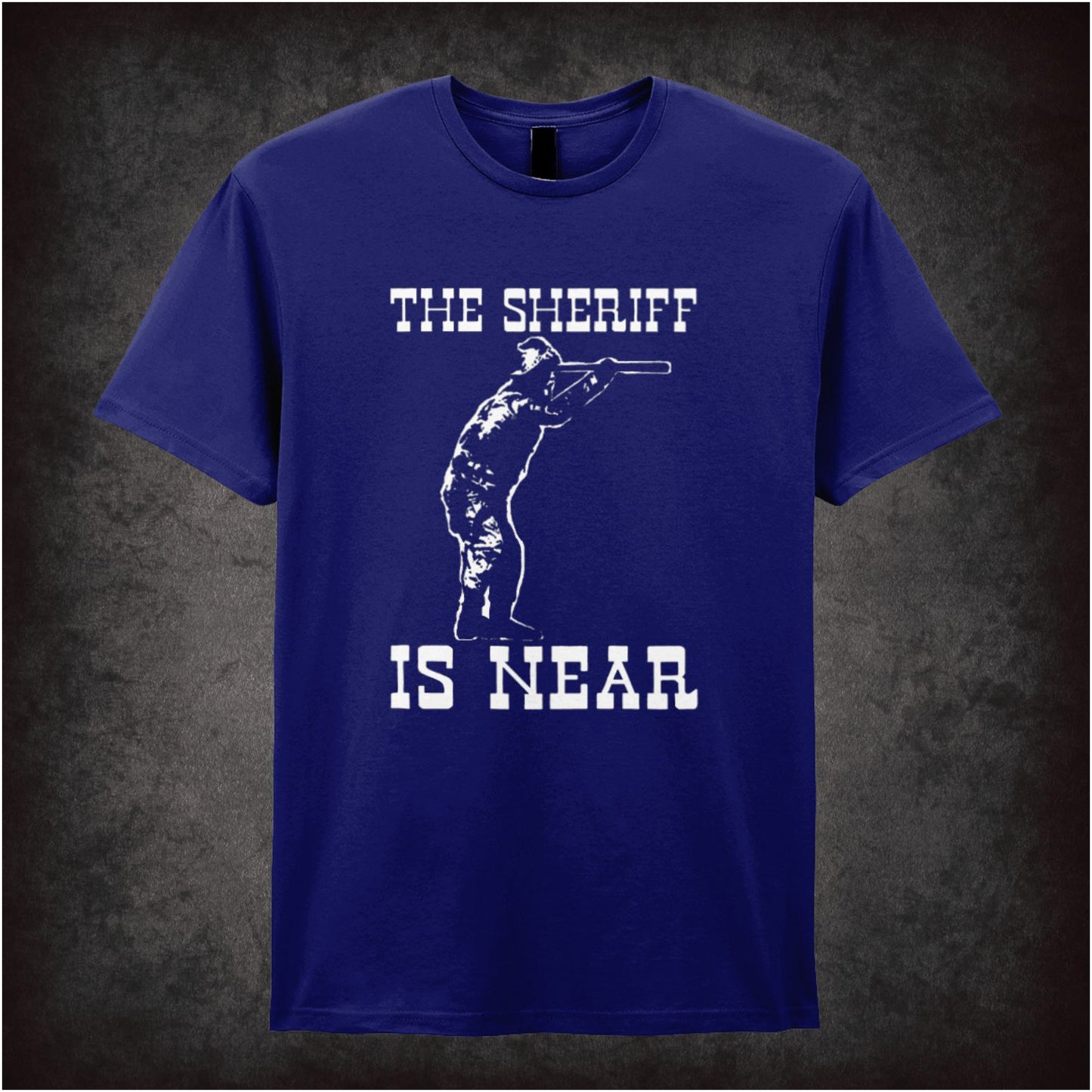 The Sheriff Is Near – Softstyle Unisex Graphic T-Shirt