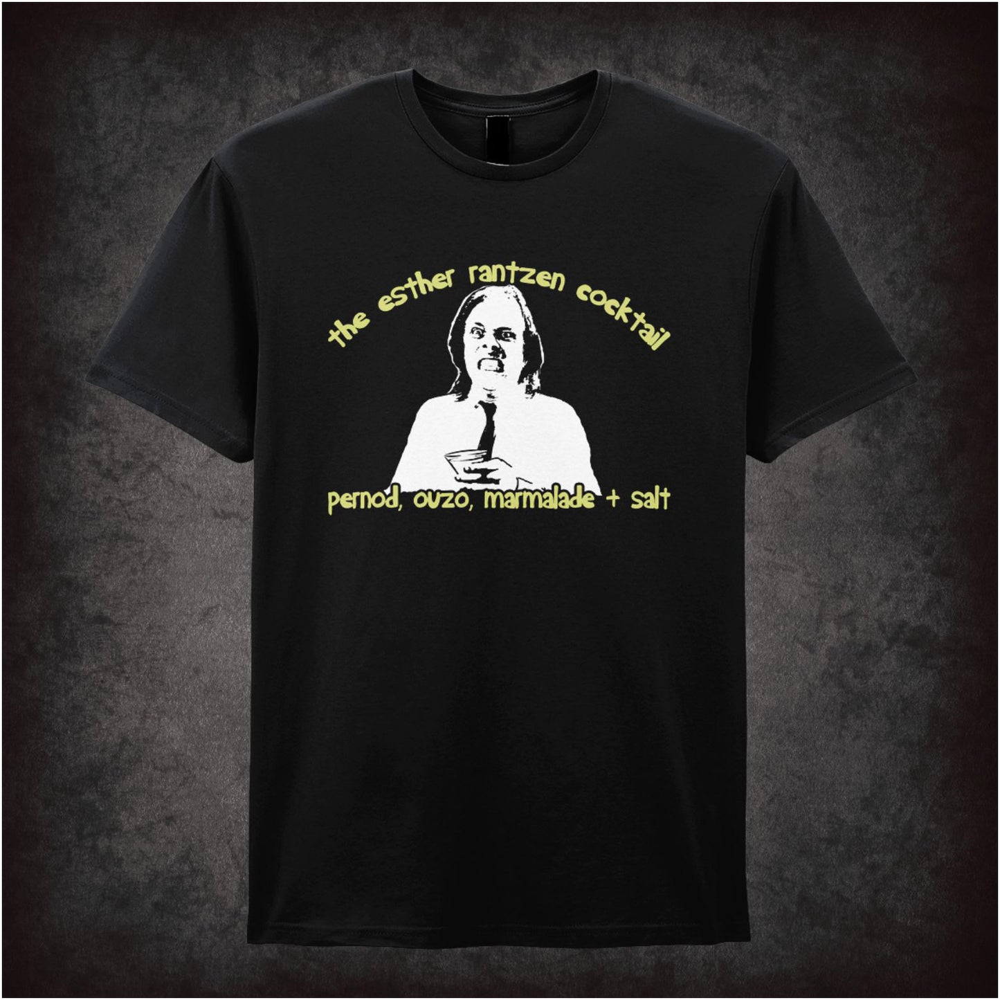 The Esther Rantzen Cocktail – Cult Comedy Graphic T-Shirt