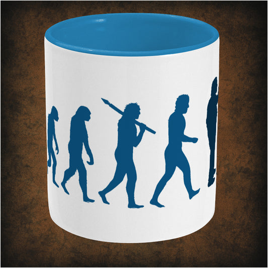 Evolution of Richie & Eddie – Two-Tone Mug