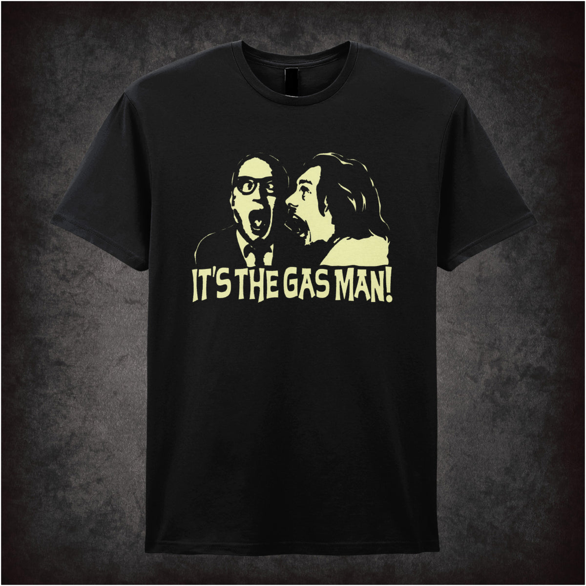 “‘It’s the gas man!’ Richie & Eddie T-shirt in black from Bottom”