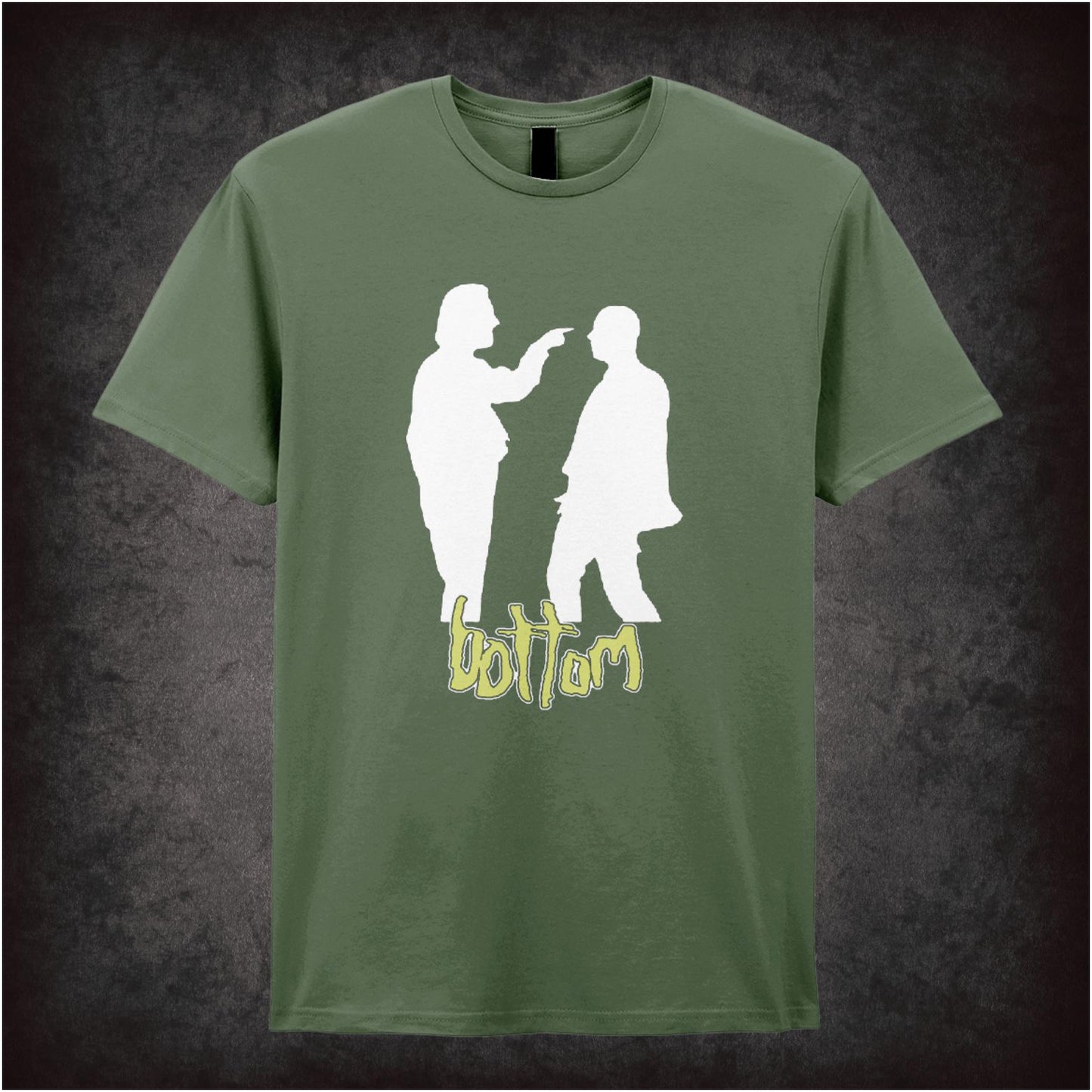 “‘Richie & Eddie silhouette logo’ T-shirt from Bottom”