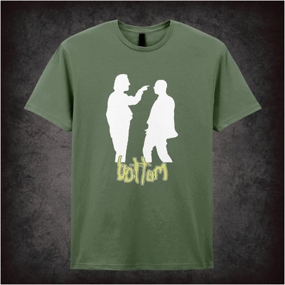 “‘Richie & Eddie silhouette logo’ T-shirt from Bottom”