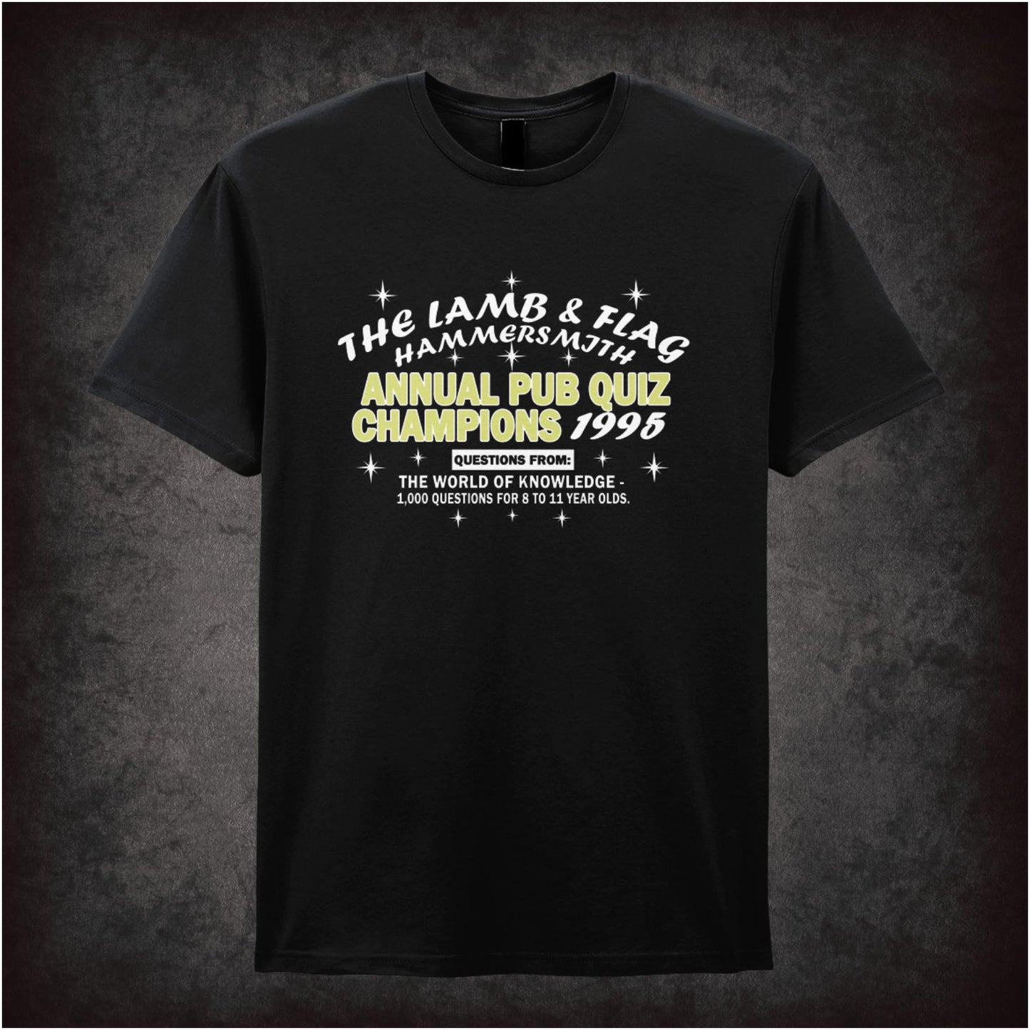 The Lamb and Flag Pub Quiz Champions 1995 – Cult Comedy Graphic T-Shirt