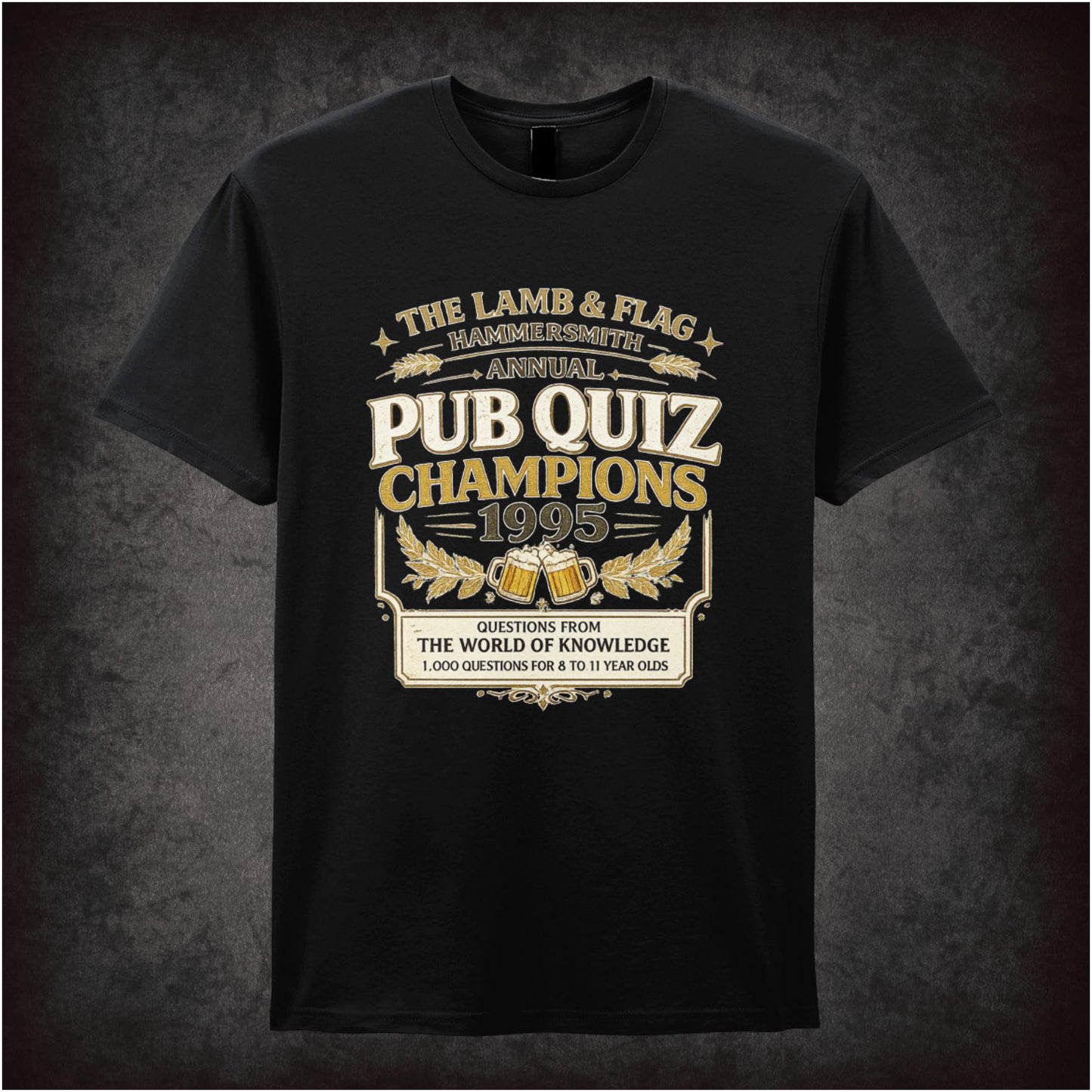 THE LAMB AND FLAG PUB QUIZ CHAMPIONS 1995