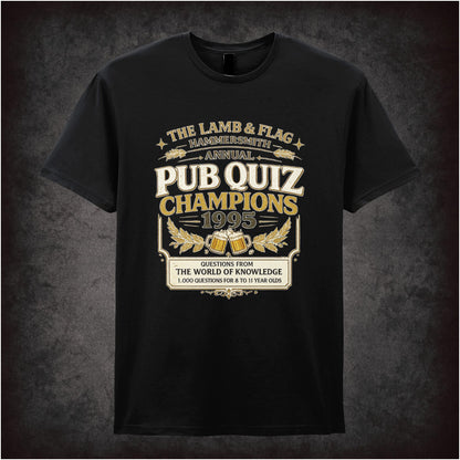 THE LAMB AND FLAG PUB QUIZ CHAMPIONS 1995