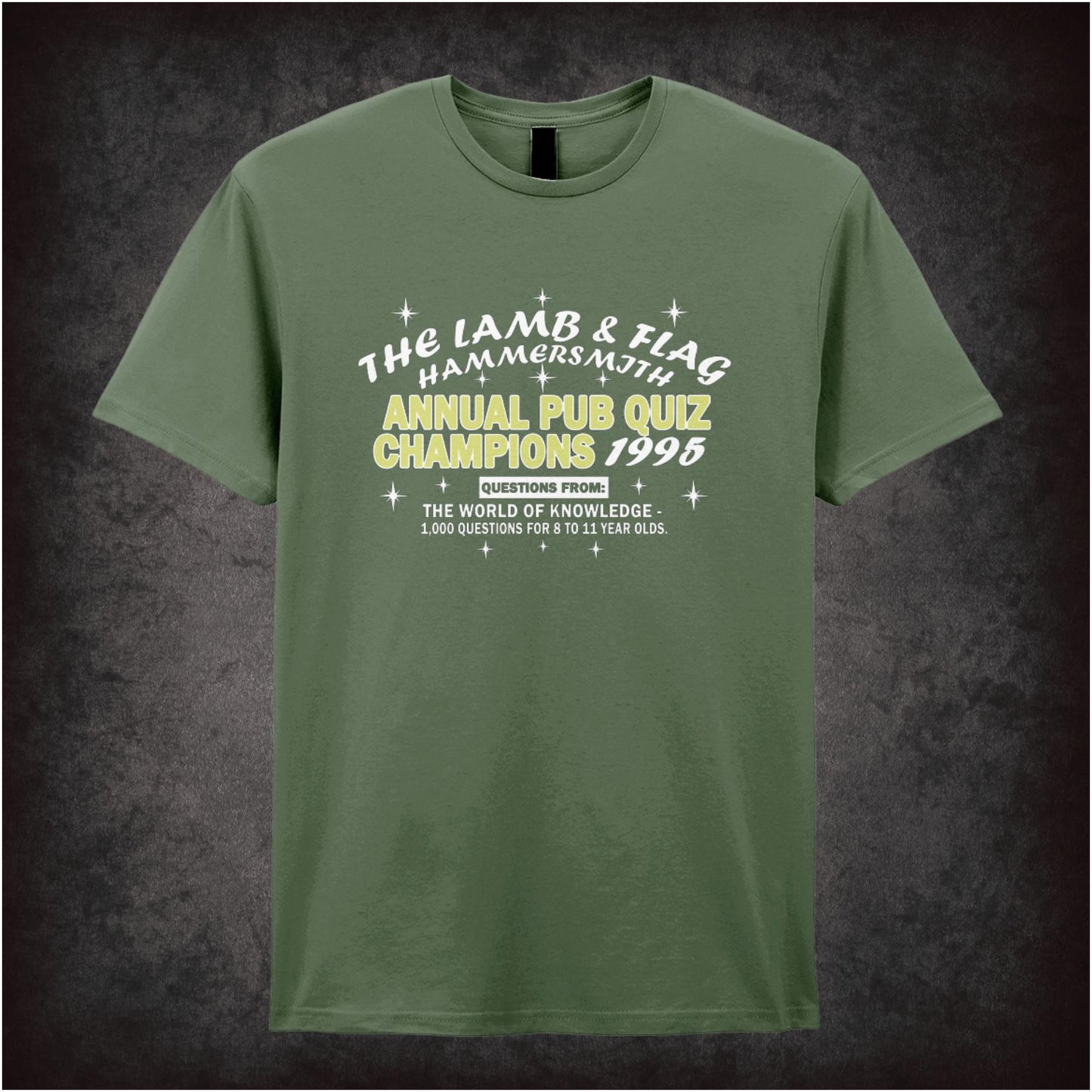 The Lamb and Flag Pub Quiz Champions 1995 – Cult Comedy Graphic T-Shirt