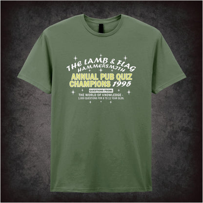 The Lamb and Flag Pub Quiz Champions 1995 – Cult Comedy Graphic T-Shirt
