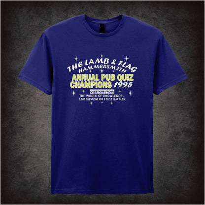 The Lamb and Flag Pub Quiz Champions 1995 – Cult Comedy Graphic T-Shirt