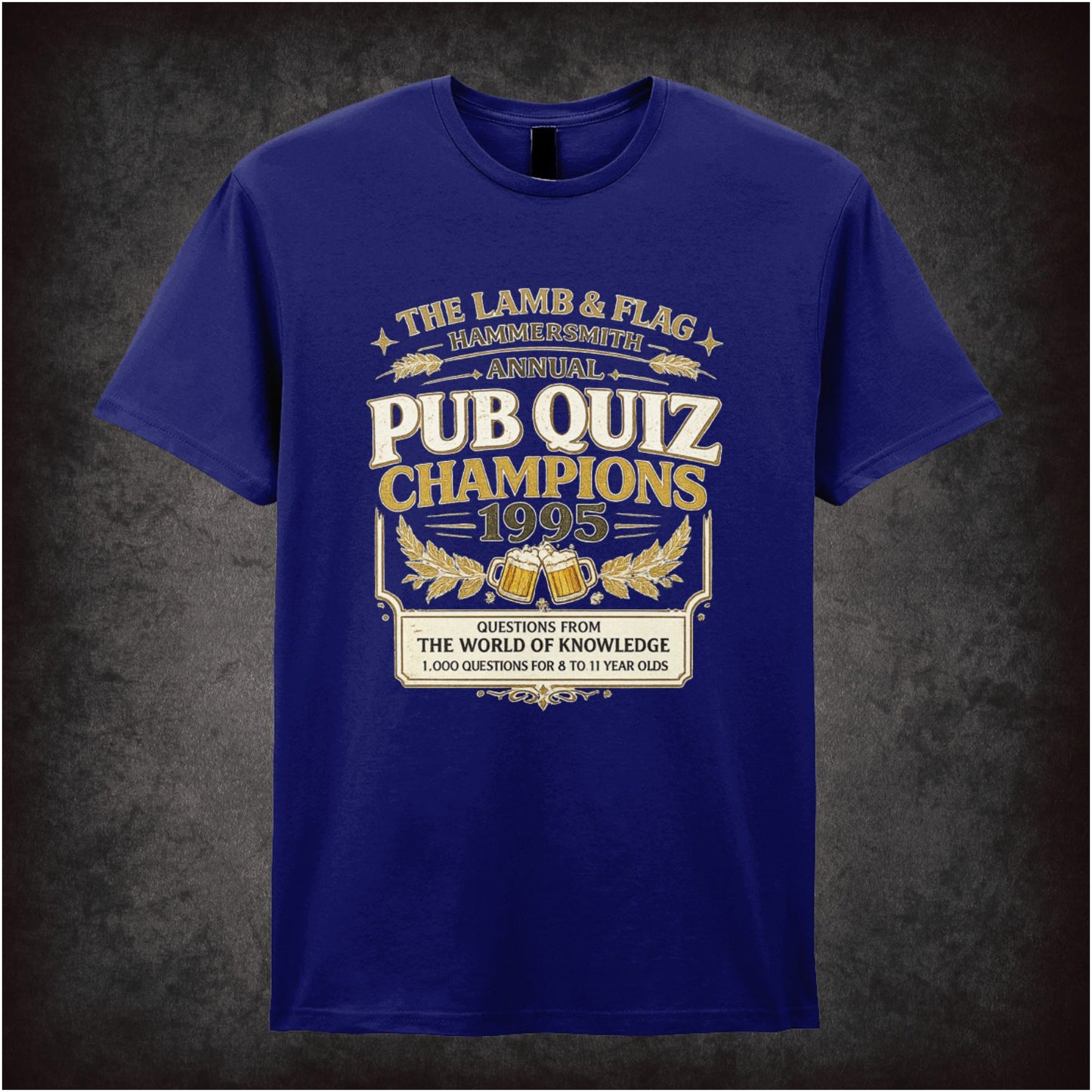 THE LAMB AND FLAG PUB QUIZ CHAMPIONS 1995