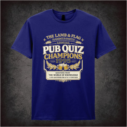 THE LAMB AND FLAG PUB QUIZ CHAMPIONS 1995