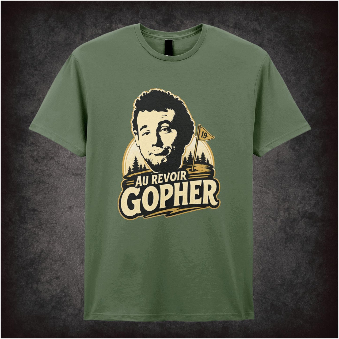 ‘au revoir gopher’ T-shirt from Caddyshack