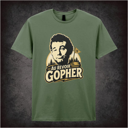 ‘au revoir gopher’ T-shirt from Caddyshack