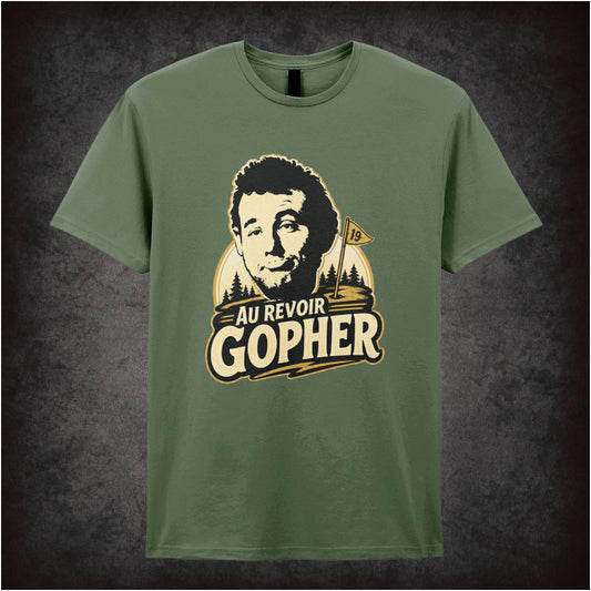 ‘au revoir gopher’ T-shirt from Caddyshack