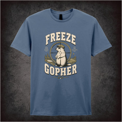 Gopher silhouette target ‘freeze gopher’ T-shirt from Caddyshack