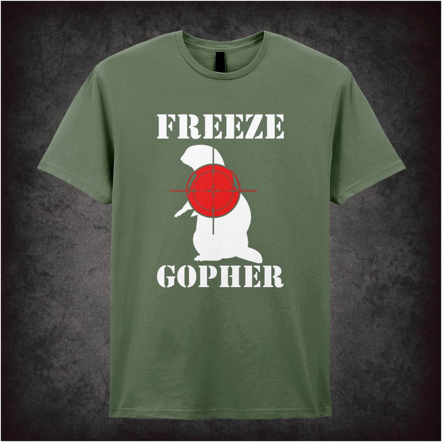 Freeze Gopher Caddyshack inspired unisex T-shirt with graphic design 