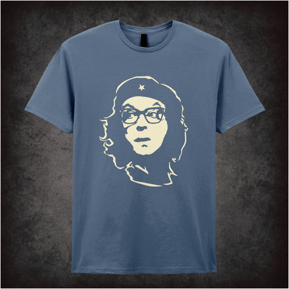“Eric Morecambe Che Guevara-style portrait T-shirt in indigo from Eric Morecambe”