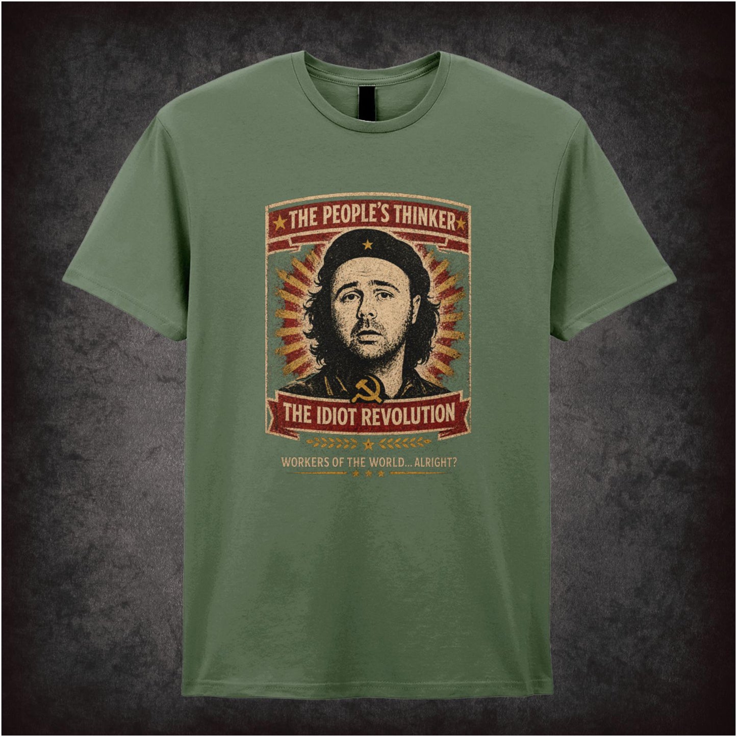 “Karl Pilkington Che Guevara-style portrait T-shirt from Karl Pilkington”