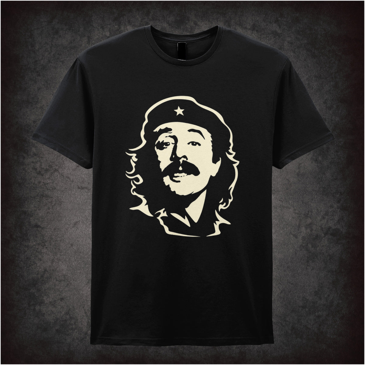 “Manuel Che Guevara-style portrait T-shirt in black from Manuel”