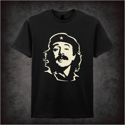 “Manuel Che Guevara-style portrait T-shirt in black from Manuel”
