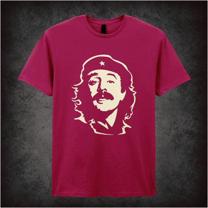 “Manuel Che Guevara-style portrait T-shirt in cardinal red from Manuel”