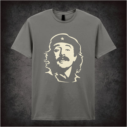 “Manuel Che Guevara-style portrait T-shirt in charcoal from Manuel”