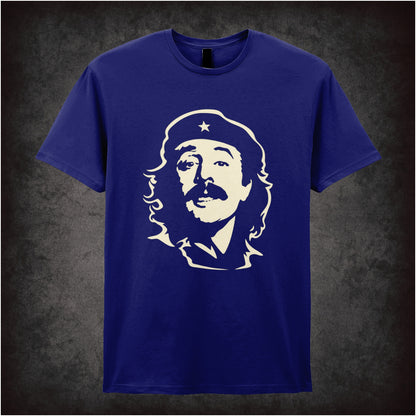 “Manuel Che Guevara-style portrait T-shirt in navy from Manuel”