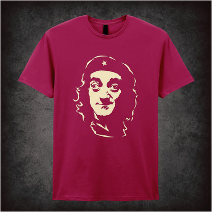 “Marty Feldman Che Guevara-style portrait T-shirt in cardinal red from Marty Feldman”