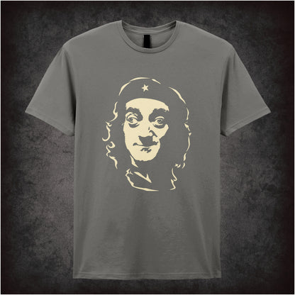 “Marty Feldman Che Guevara-style portrait T-shirt in charcoal from Marty Feldman”