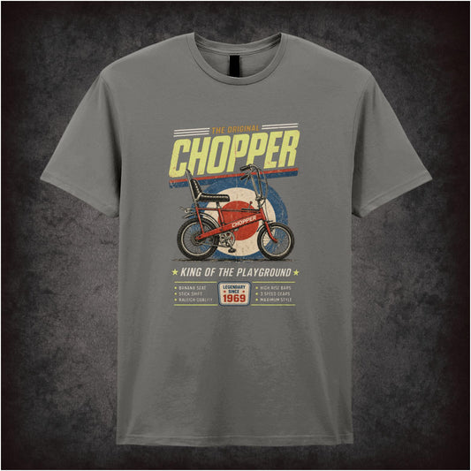 “‘Chopper bike’ T-shirt from Raleigh Chopper bicycle”