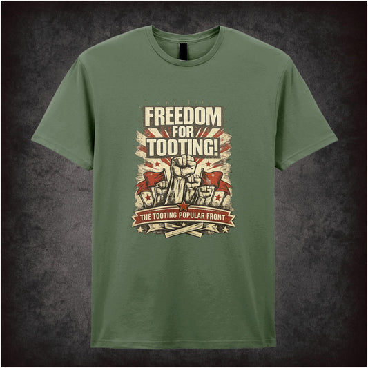 “‘Freedom for tooting!’ T-shirt from Citizen Smith”