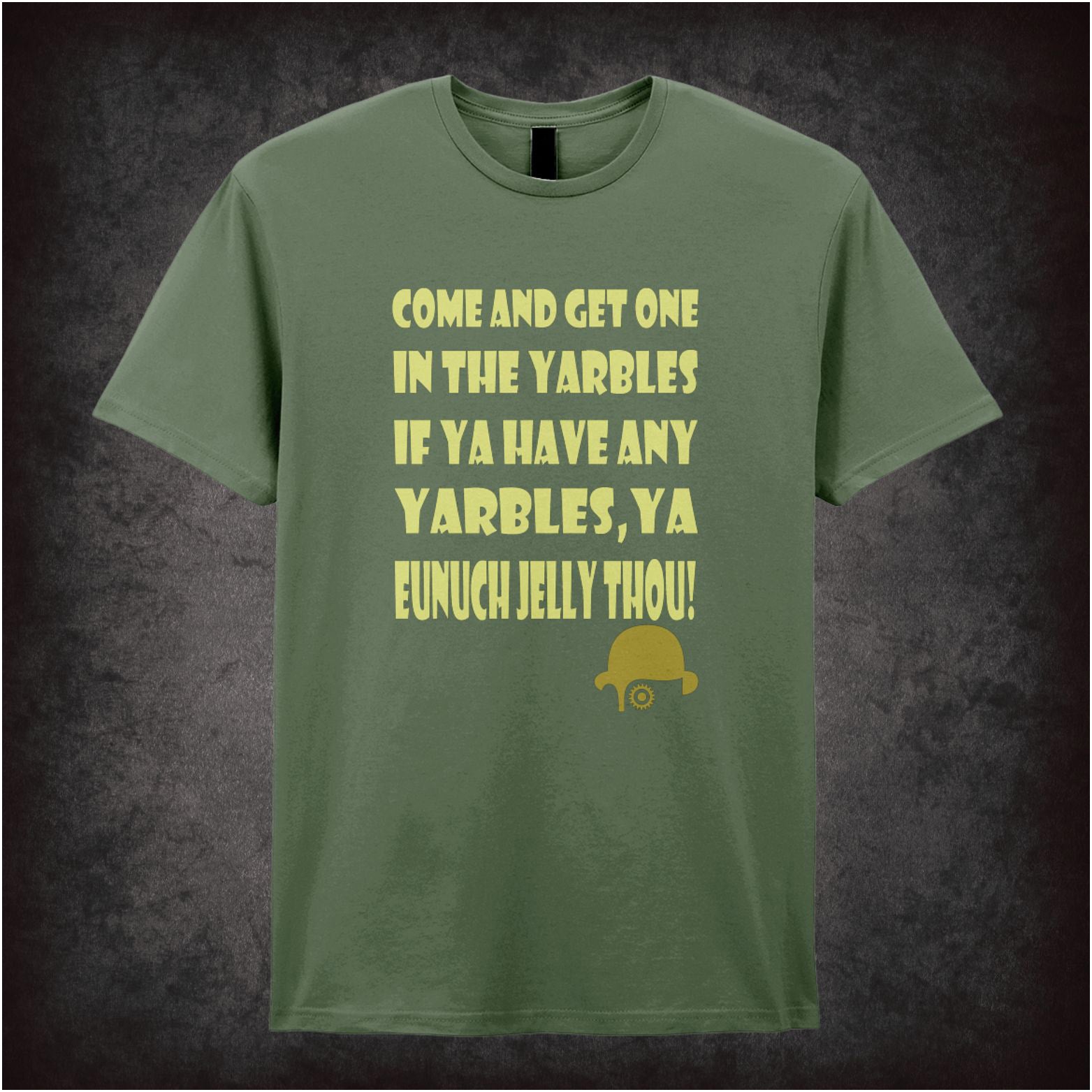 ‘Come and Get One in the Yarbles’ t-shirt from A Clockwork Orange