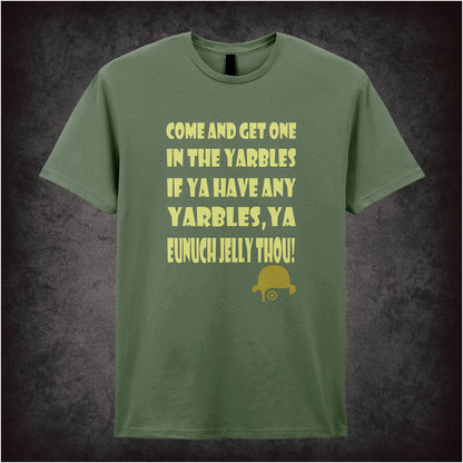 ‘Come and Get One in the Yarbles’ t-shirt from A Clockwork Orange