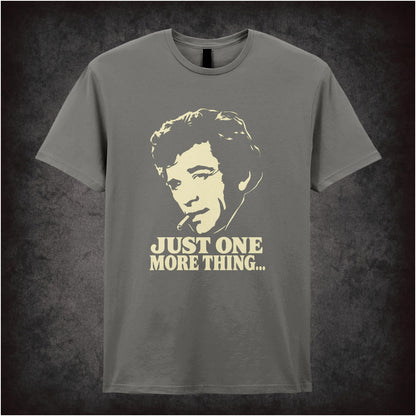 “Columbo ‘Just one more thing…’ T-shirt in charcoal from Columbo”