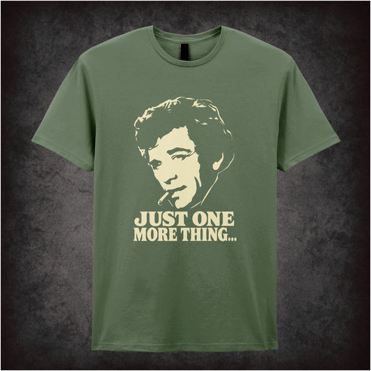 “Columbo ‘Just one more thing…’ T-shirt in military green from Columbo”
