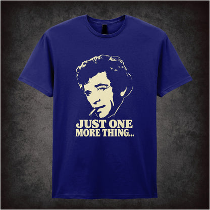 “Columbo ‘Just one more thing…’ T-shirt in navy from Columbo”