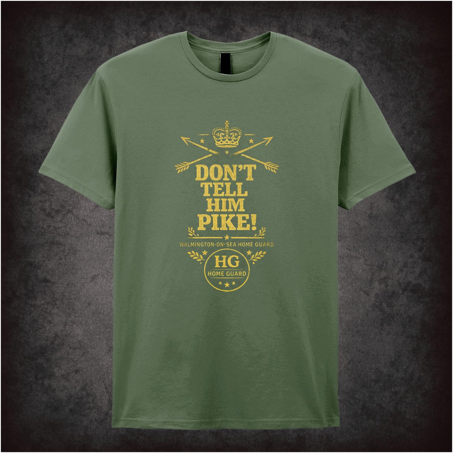 “Captain Mainwaring ‘Don’t tell him Pike’ T-shirt from Dad’s Army”