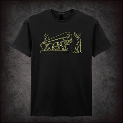 Dendera light relief ancient Egyptian temple T-shirt