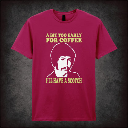 Department S – A Bit Too Early For Coffee I’ll Have a Scotch – Cult TV Graphic T-Shirt