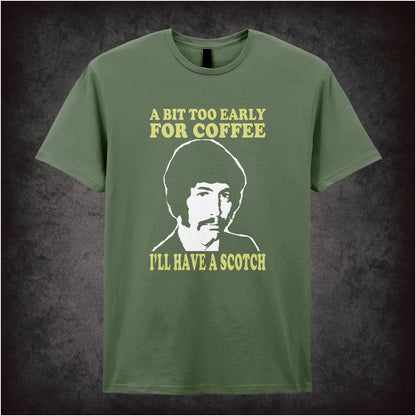 Department S – A Bit Too Early For Coffee I’ll Have a Scotch – Cult TV Graphic T-Shirt