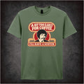 A BIT TOO EARLY FOR COFFEE I'LL HAVE A SCOTCH T-SHIRT