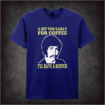 Department S – A Bit Too Early For Coffee I’ll Have a Scotch – Cult TV Graphic T-Shirt