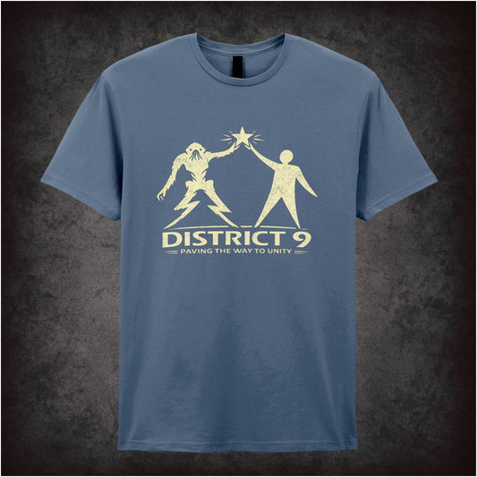 ‘paving the way to unity’ quote T-shirt from District 9