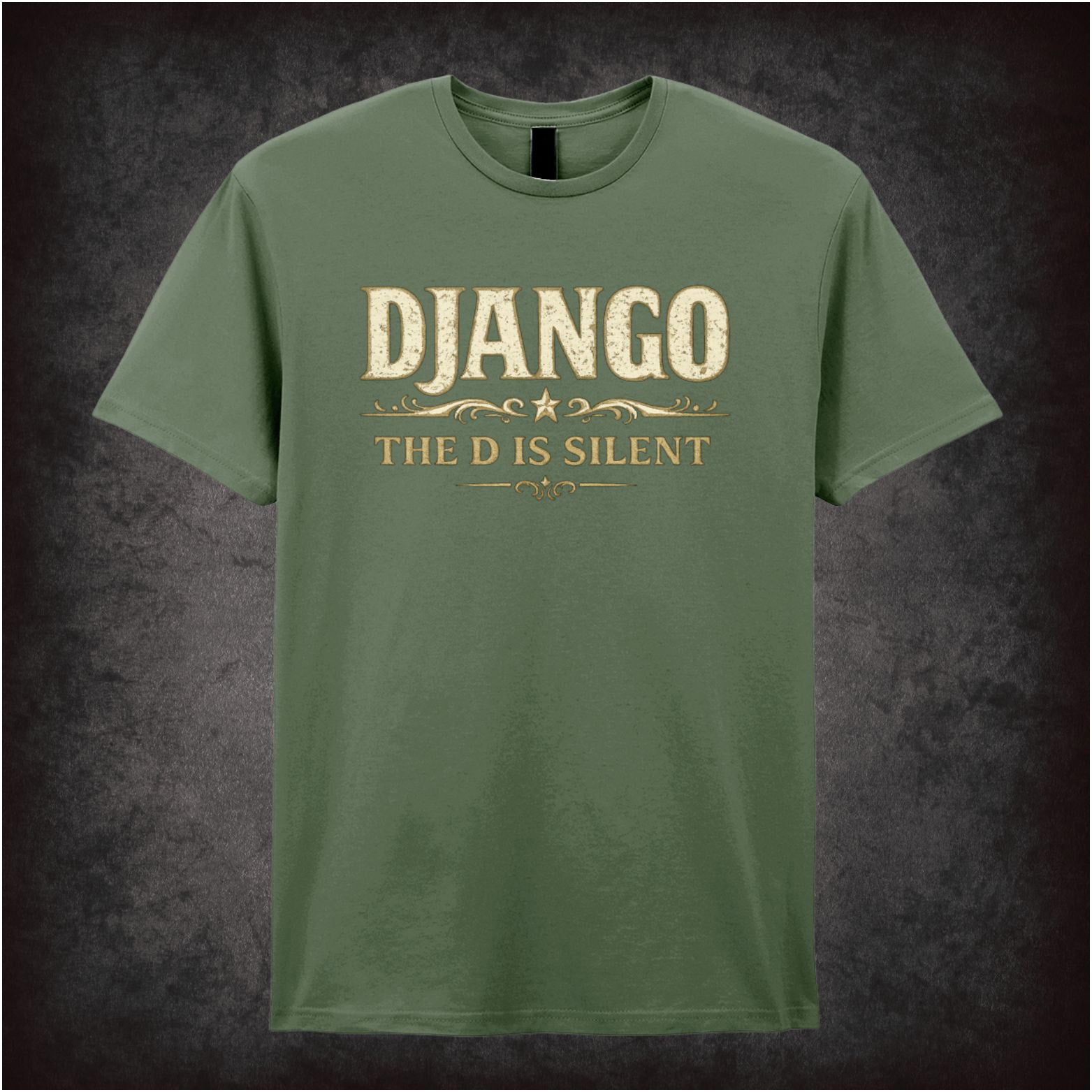 'The D is silent’ T-shirt from Django Unchained
