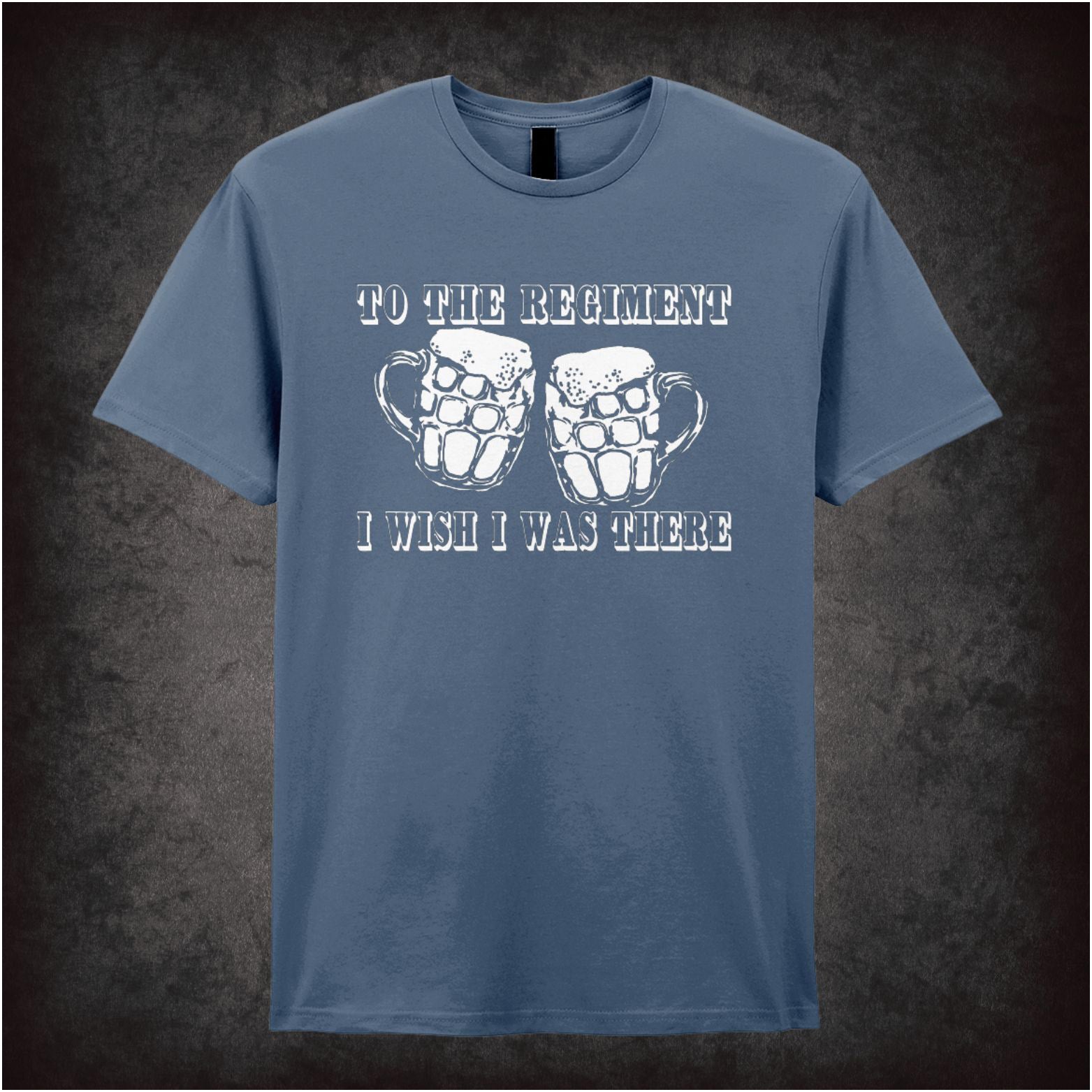 “‘To the regiment… I wish I was there’ T-shirt from Early Doors”