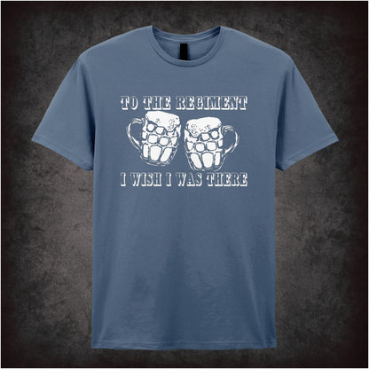 “‘To the regiment… I wish I was there’ T-shirt from Early Doors”