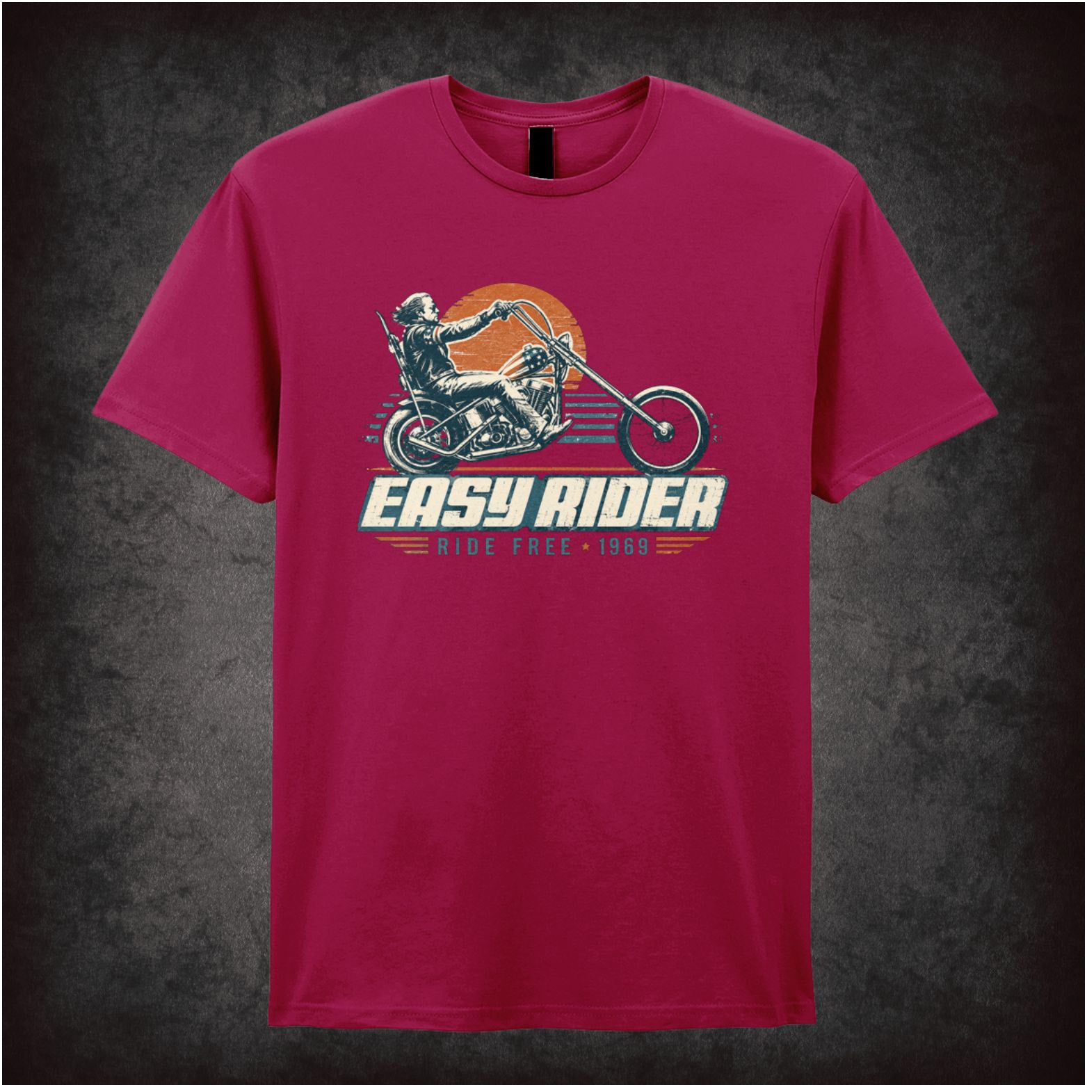 ‘ride free 1969’ text T-shirt from Easy Rider