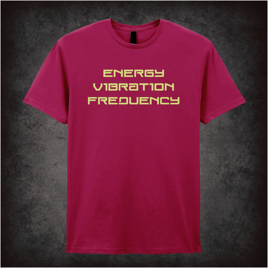 Energy Vibration Frequency inspired unisex T-shirt with graphic design